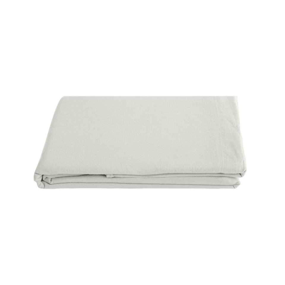 Drap Plat PALACE en Coton Lavé   