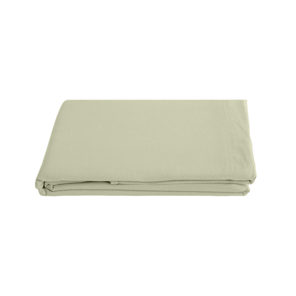 Drap Plat PALACE en Coton Lavé   