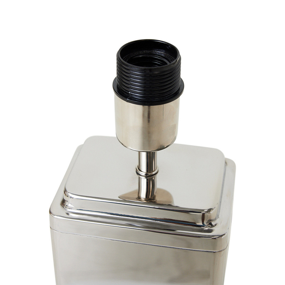 Pied de Lampe Brut Chrome 
