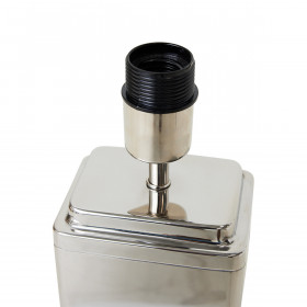Pied de Lampe Brut Chrome 