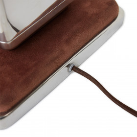 Pied de Lampe Brut Chrome 