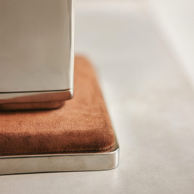 Pied de Lampe Brut Chrome 
