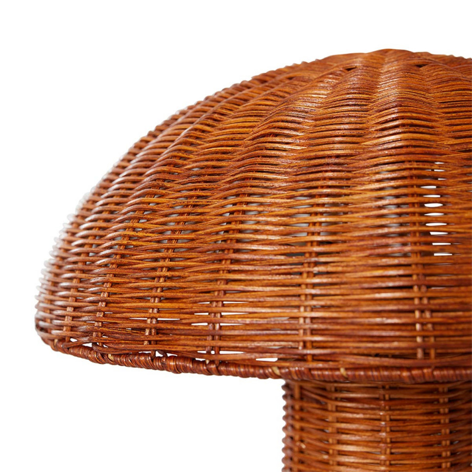 Lampe à Poser en Rotin Naturel 