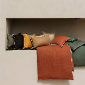 Housse de Coussin CHENNAI en Lin Lavé