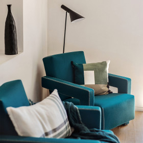 Housse de Coussin PAROS en Lin Brodé
