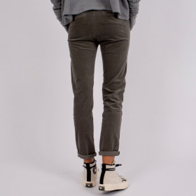 Pantalon en velours ras Strauss Carbone - Hod Paris 