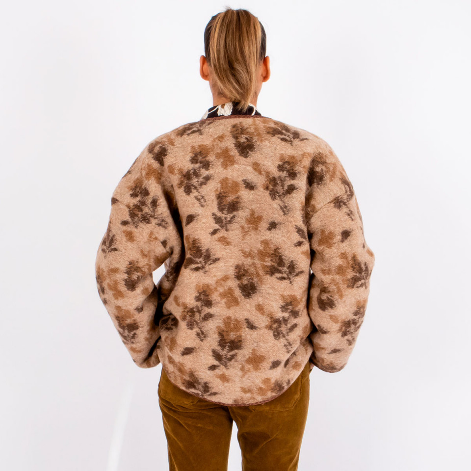 Veste bouclette fermeture bouton Dakota