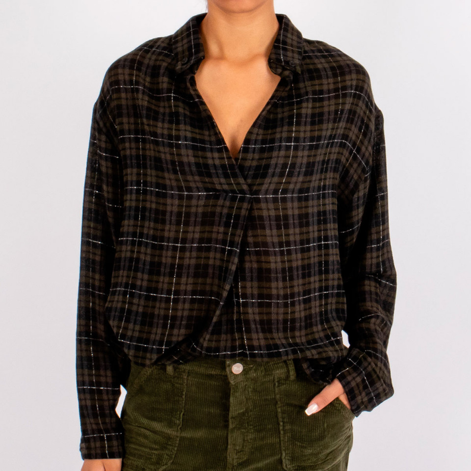 Chemise à carreaux en viscose Judith