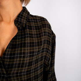 Chemise à carreaux en viscose Judith