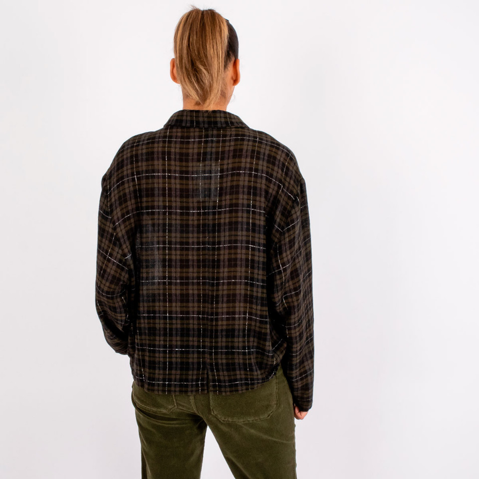 Chemise à carreaux en viscose Judith