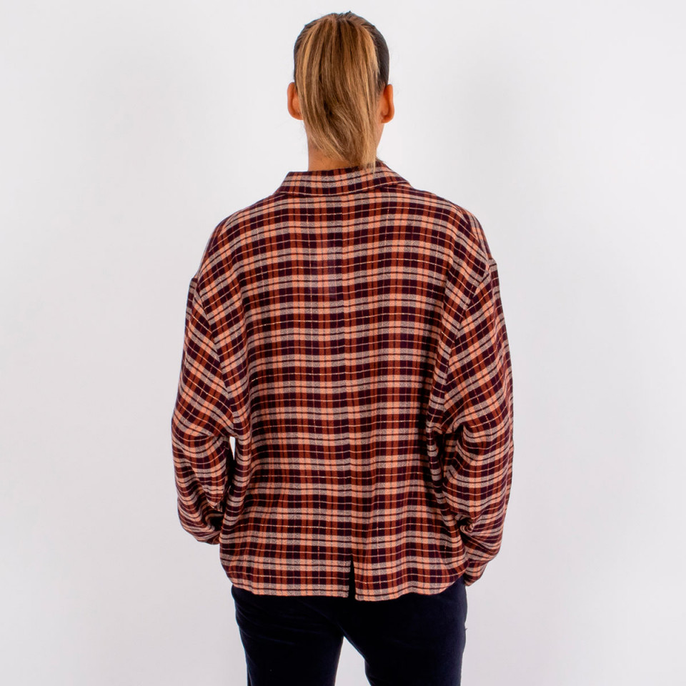Chemise à carreaux en viscose Judith