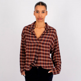 Chemise à carreaux en viscose Judith