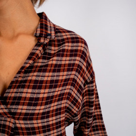 Chemise à carreaux en viscose Judith
