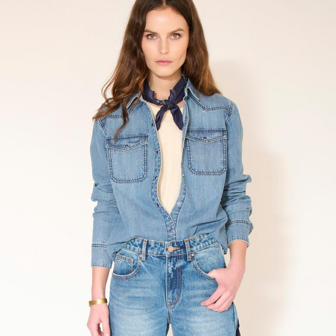 Chemise en Jean Coquelicot California