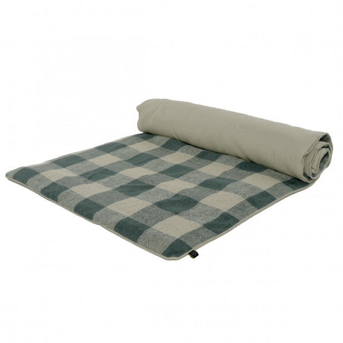 Harmony Textile - Haomy Housse d'Edredon 100% Lin à Gros Carreaux PALMA - 85X200