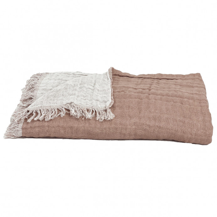 Harmony Textile - Haomy Plaid BAYA Lin et Coton - 135X200