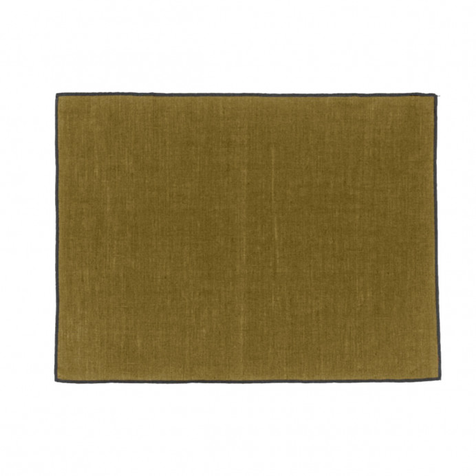 Harmony Textile - Haomy Set de Table BORGO en Lin Enduit - 35X48