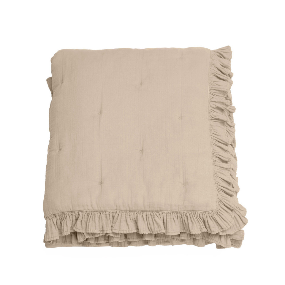 Edredon Carré ELSA en Mousseline de Coton - 150x150 