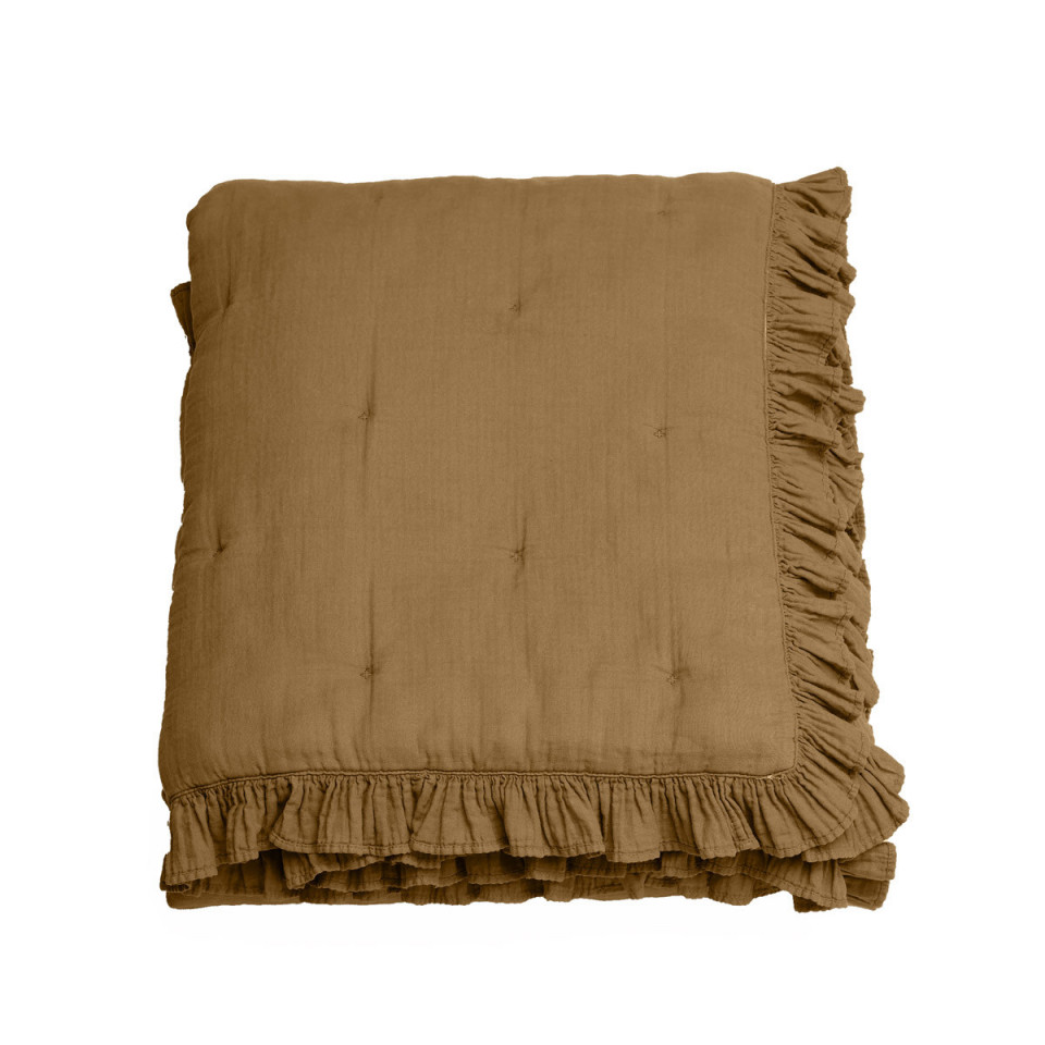 Edredon Carré ELSA en Mousseline de Coton - 150x150 