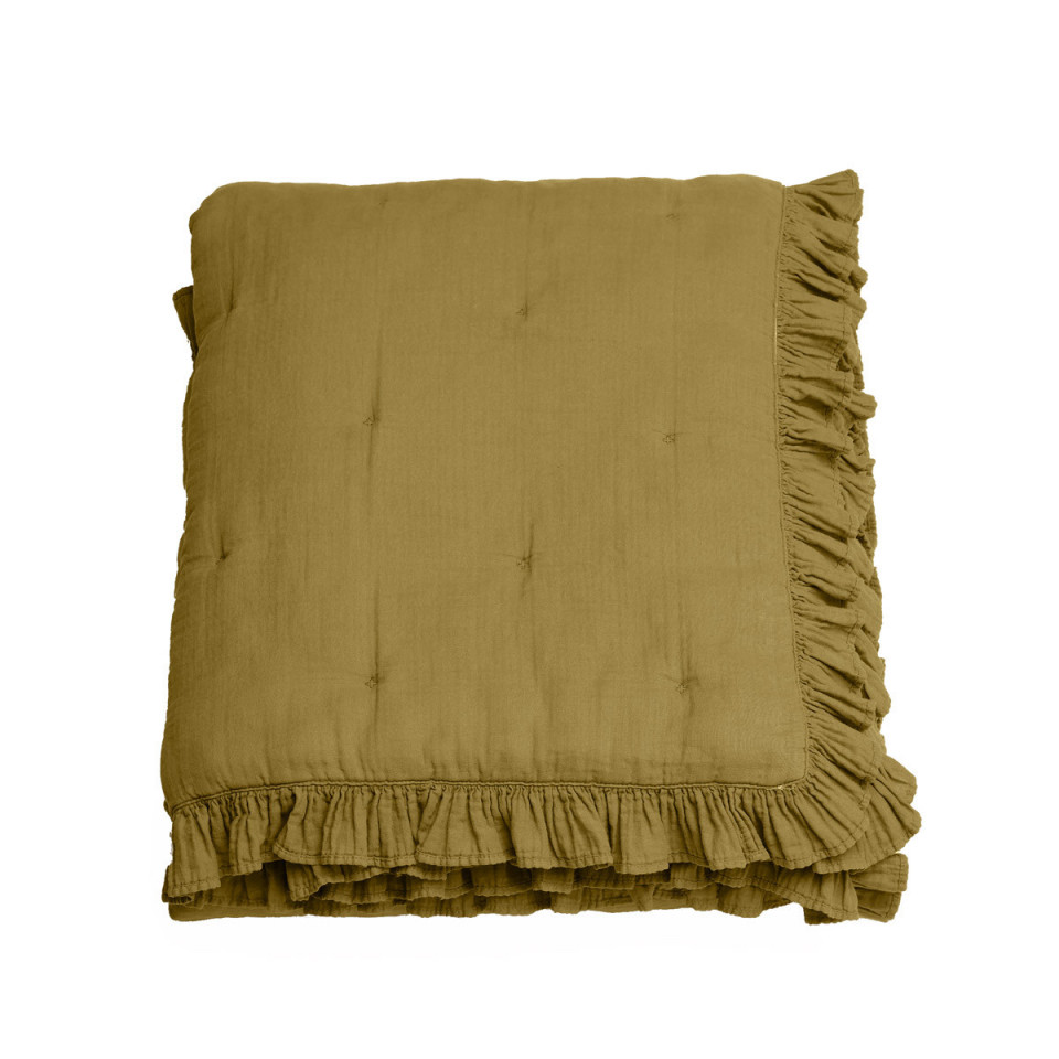 Edredon Carré ELSA en Mousseline de Coton - 150x150 