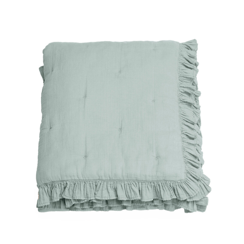Edredon Carré ELSA en Mousseline de Coton - 150x150 