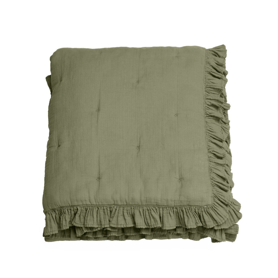Edredon Carré ELSA en Mousseline de Coton - 150x150 
