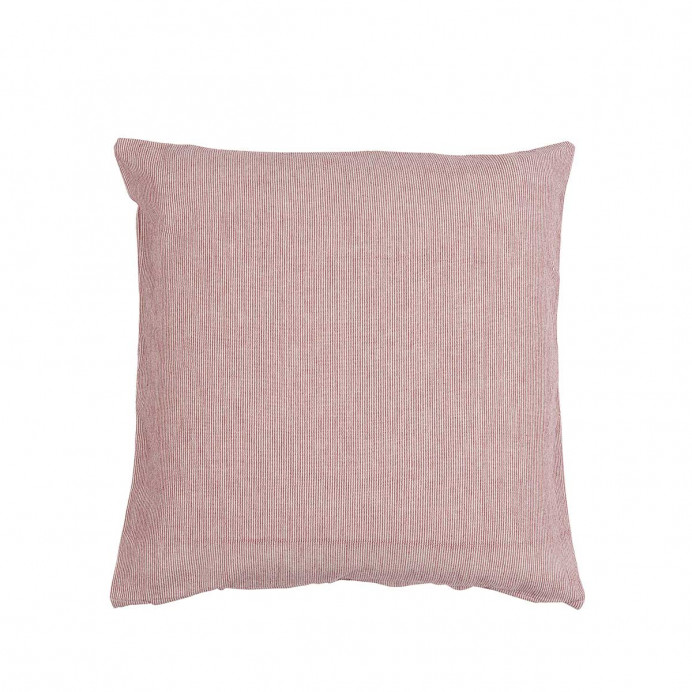 Housse de Coussin à Fines Rayures Blanches et Rouges