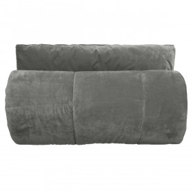 Couvre Lit MOKI en Velours Matelassé Doublé Microfibre Couleur:Bison 