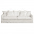 Canapé Biarritz 4 places Home Spirit 100% lin Sweet Ecru