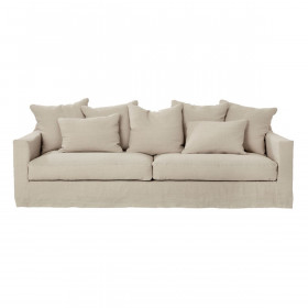 Canapé Biarritz 4 places Home Spirit 100% lin NewLin Naturel