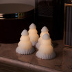 Set de 4 Sapins Lumineux CLAIRE à Led - H.7 cm