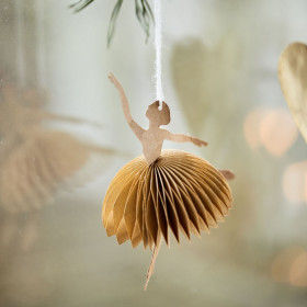 Ballerine en papier à suspendre