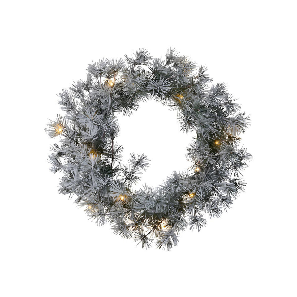 Couronne de Noël Neige Lumineuse ALFI LED ø45cm 