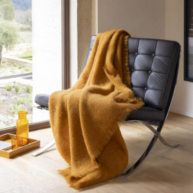 Plaid 100% Mohair Uni