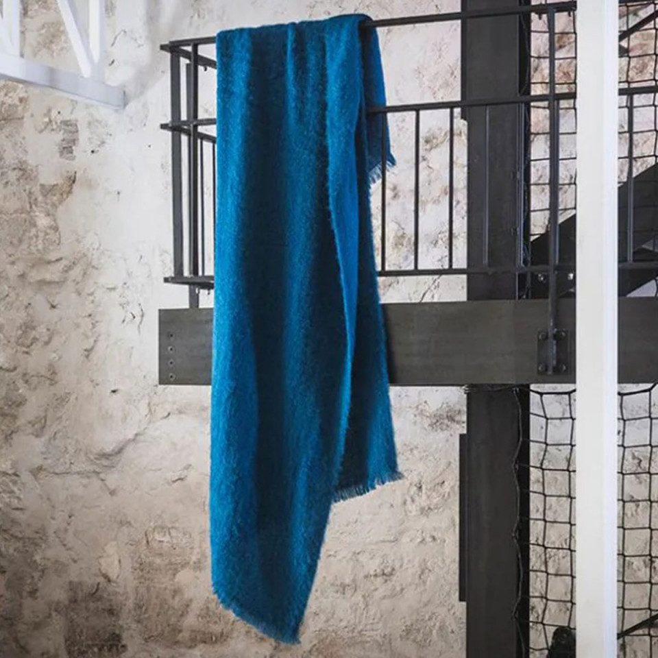 Plaid 100% Mohair Uni