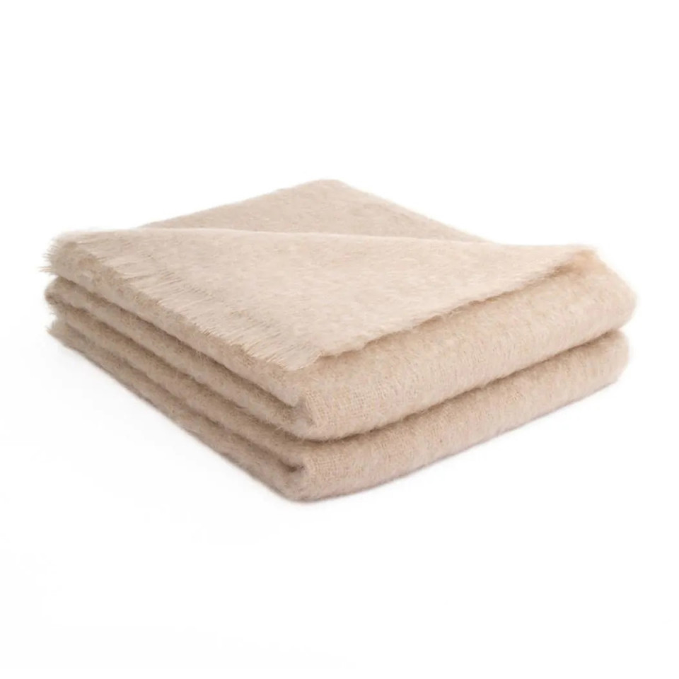 Plaid 100% Mohair Uni