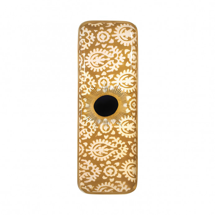 Plateaux DUO SUNBURN en Aluminium Emaillé Ocre 