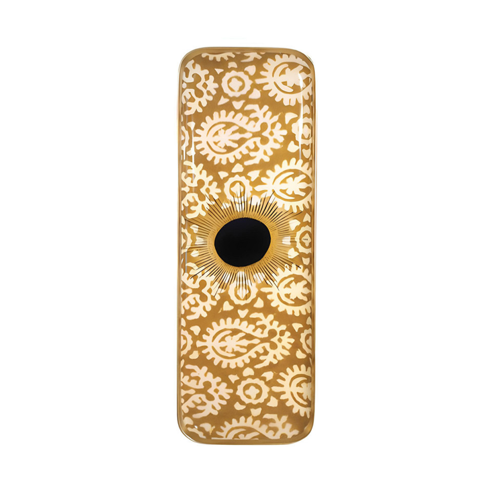 Plateaux DUO SUNBURN en Aluminium Emaillé Ocre 