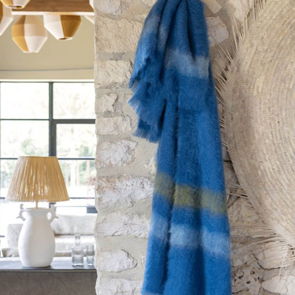 Plaid 100% Mohair Dessins