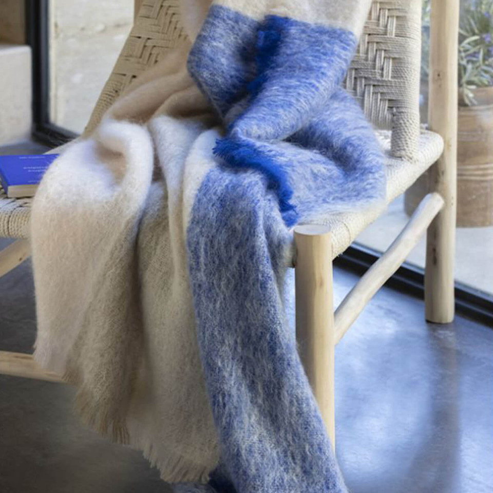 Plaid 100% Mohair Dessins