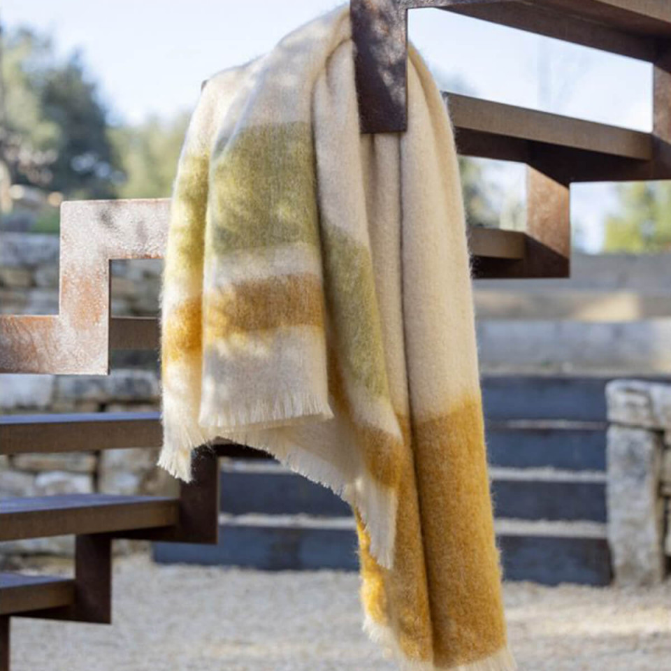 Plaid 100% Mohair Dessins