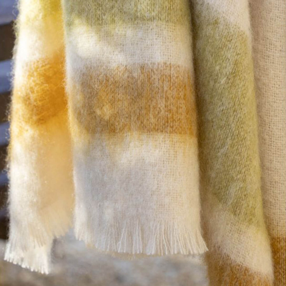 Plaid 100% Mohair Dessins