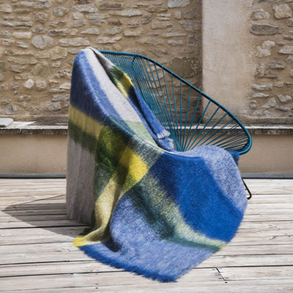 Plaid 100% Mohair Dessins