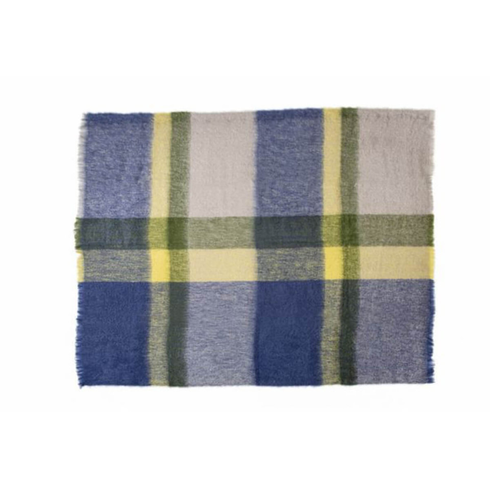 Plaid 100% Mohair Dessins