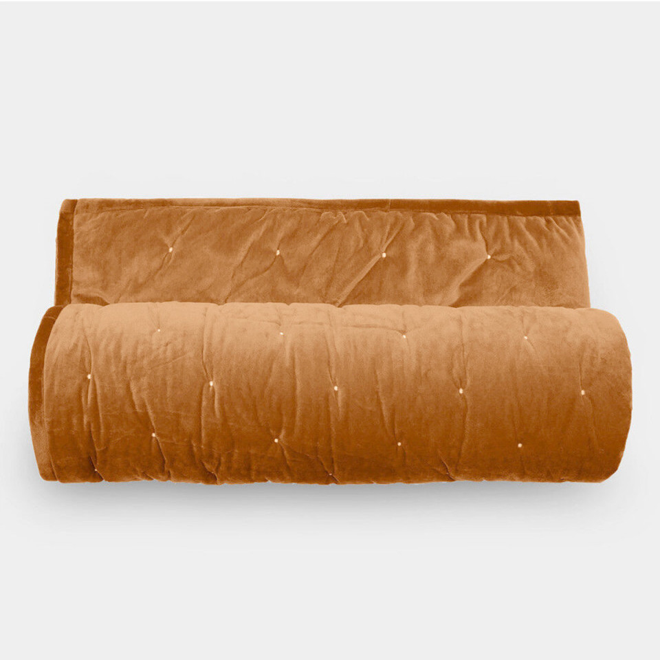 Couvre Lit GIPSY en Velours Doublé Microfibre  