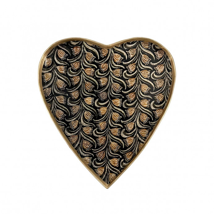 Plateau COEUR ALBIZIA en Aluminium Emaillé 