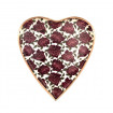 Plateau COEUR ROSE en Aluminium Emaillé