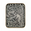 Demi Plateau INDIA POSTAGE en Aluminium Emaillé