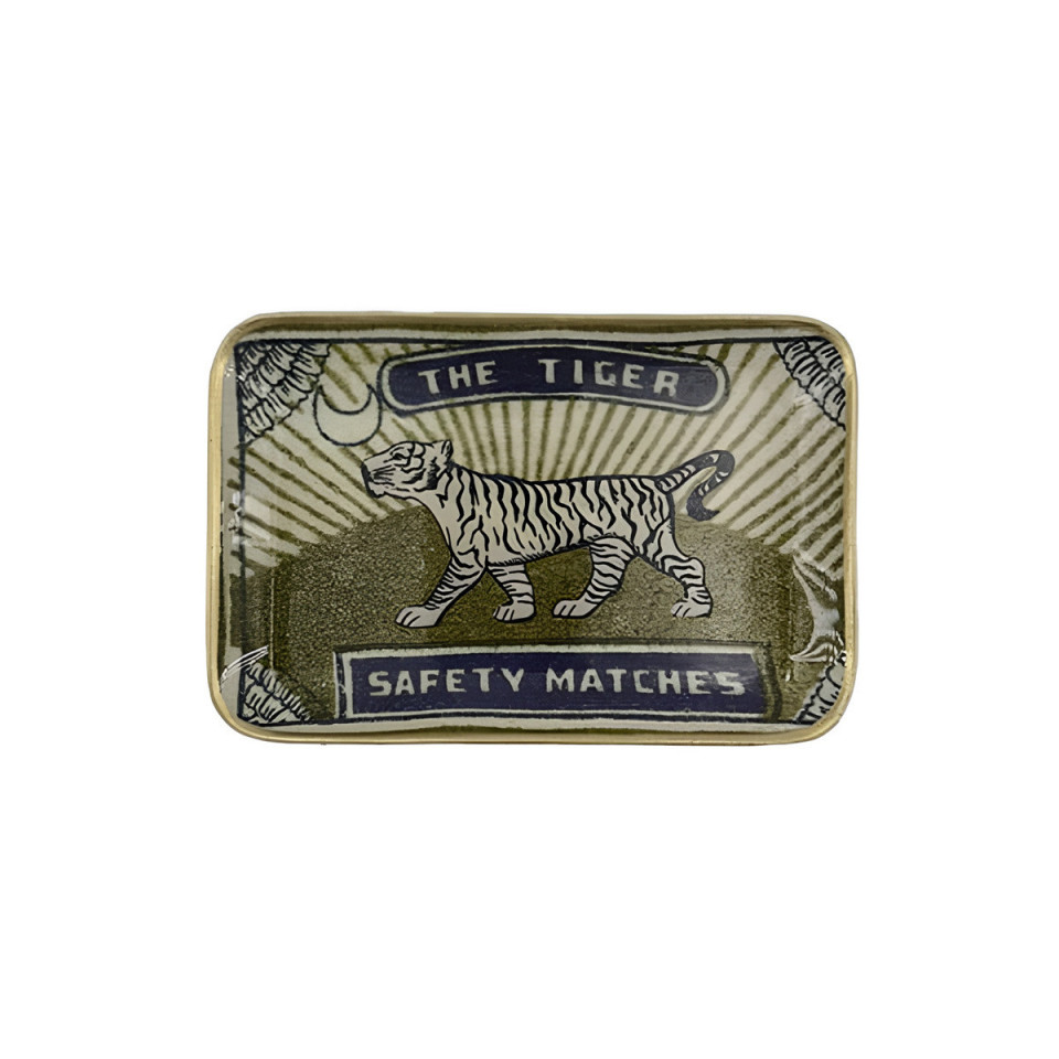 Plateau SOLO SAFETY MATCHES en Aluminium Emaillé 