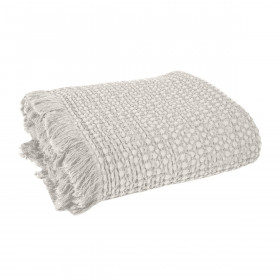 Couvre-lit et Plaid TEMPO en Coton Nid d'Abeille  